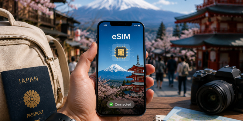 activarting esim in japan